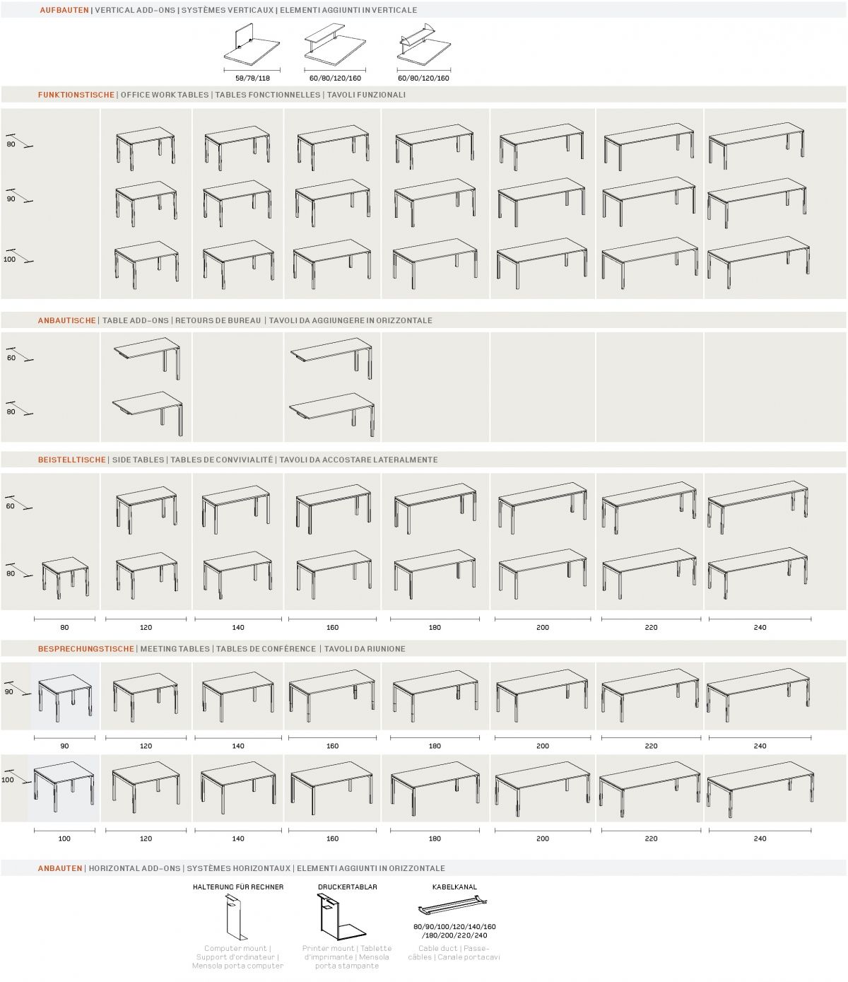 SITAG MCS TABLES | Office furniture | SITAG